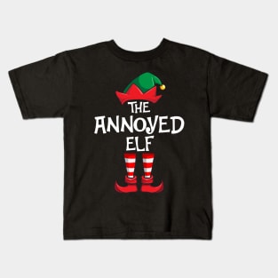 Annoyed Elf Matching Family Christmas Kids T-Shirt